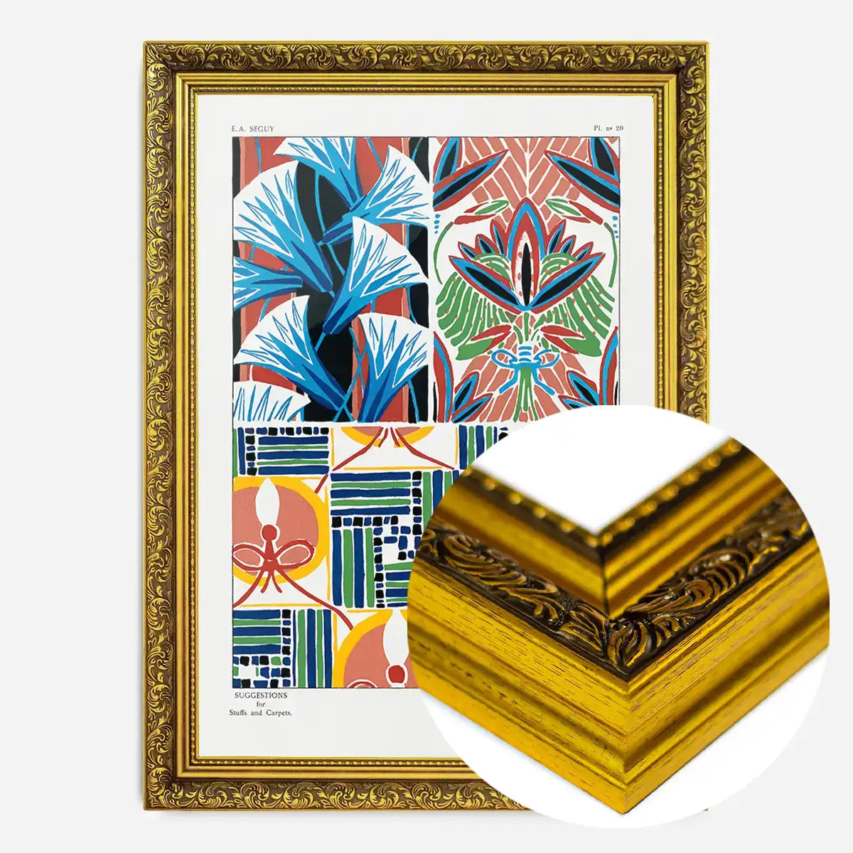 Emile-Alain Séguy Art Nouveau Pattern Print 029