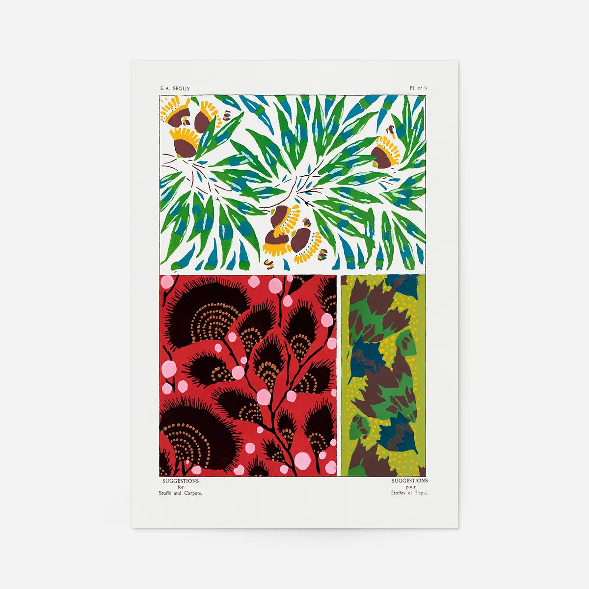 Emile-Alain Séguy Art Nouveau Pattern Print 030