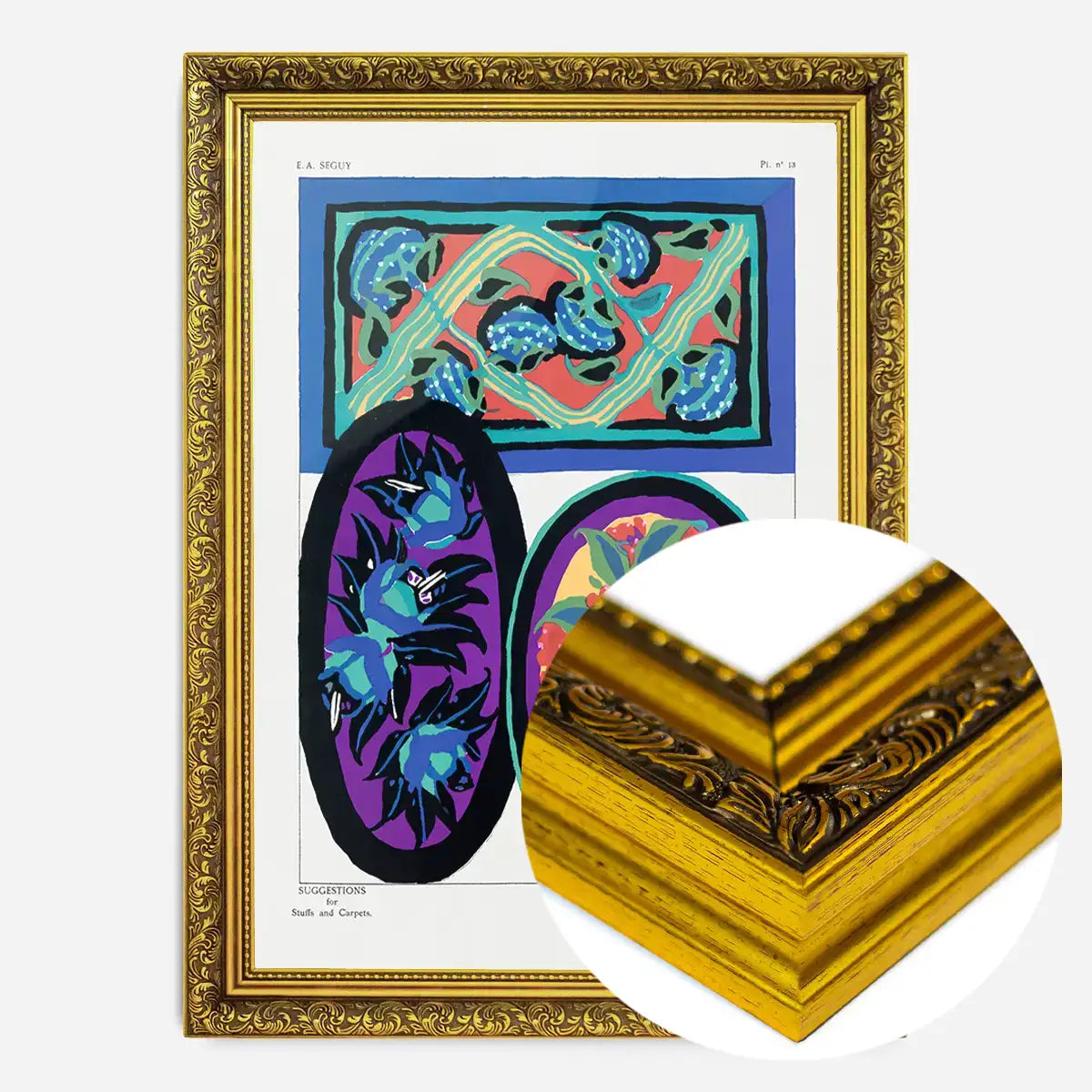 Emile-Alain Séguy Art Nouveau Pattern Print 032