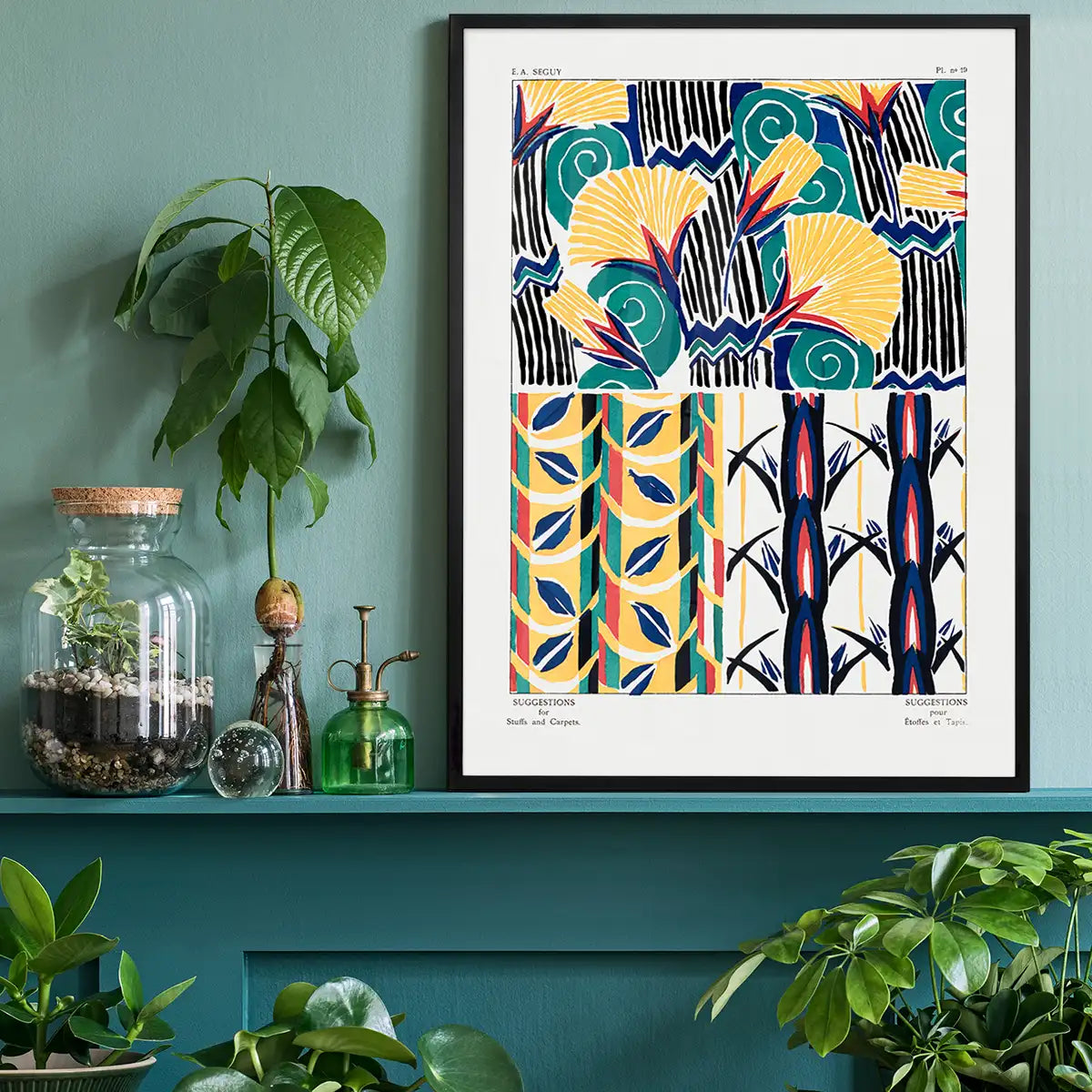 Emile-Alain Séguy Art Nouveau Pattern Print 033
