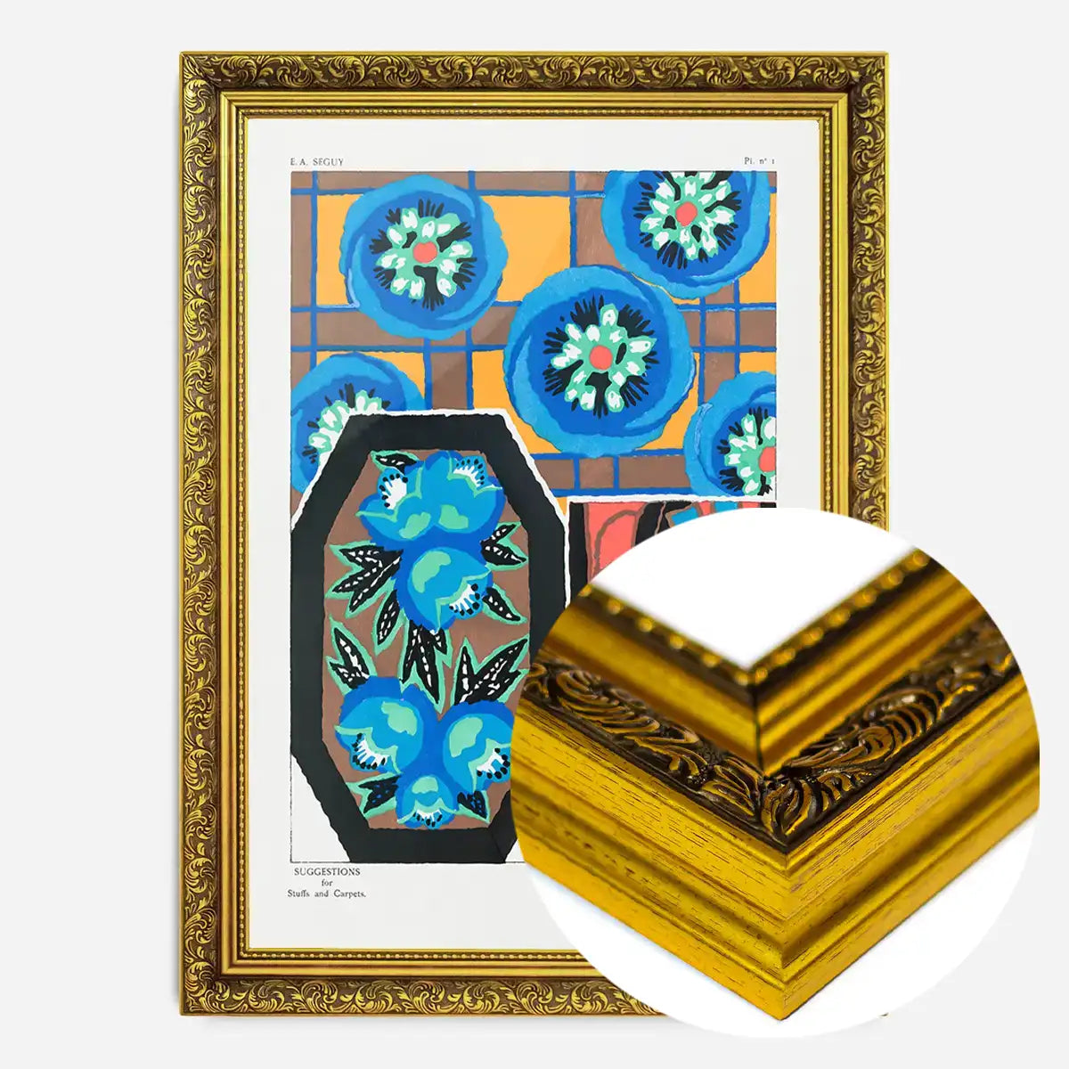 Emile-Alain Séguy Art Nouveau Pattern Print 034
