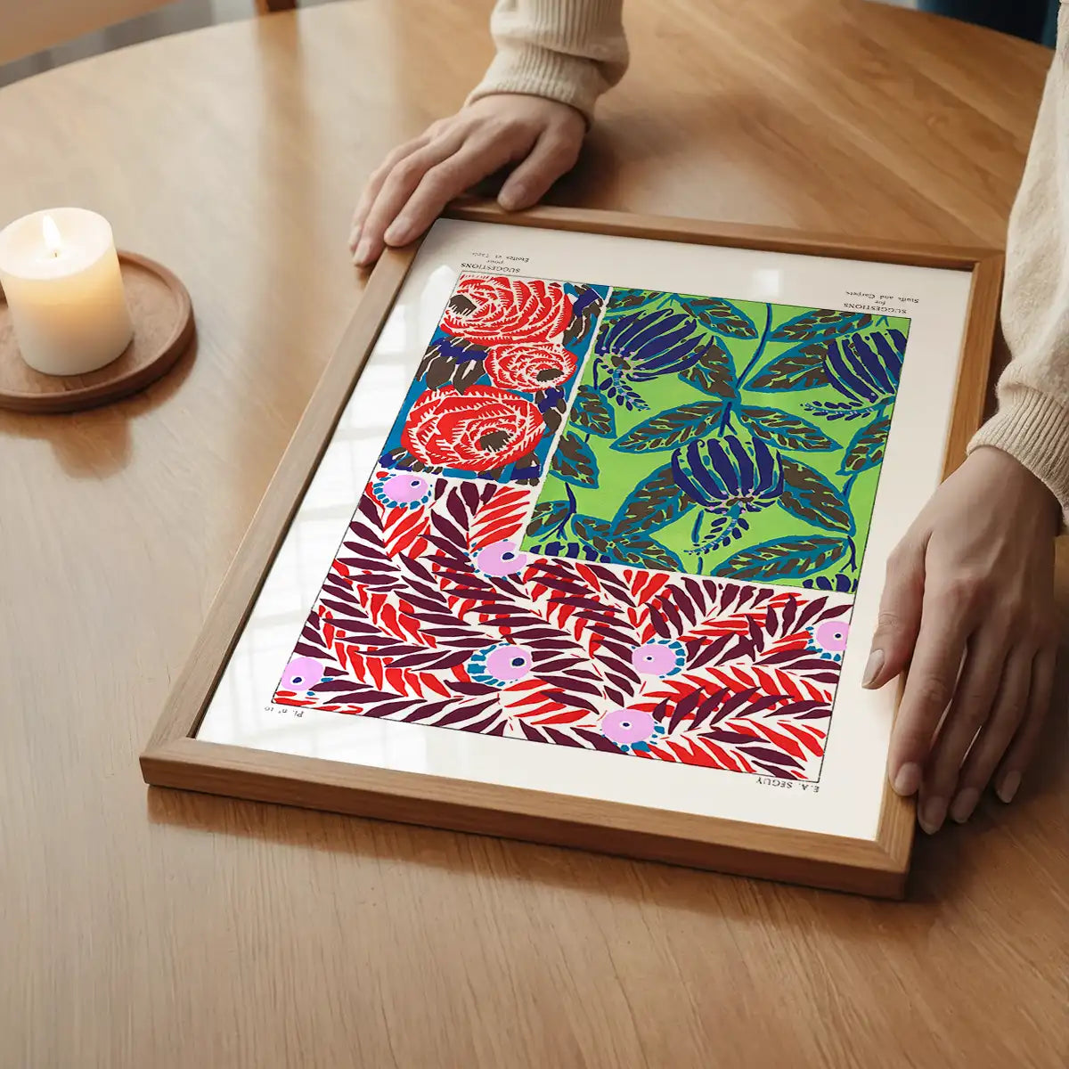 Emile-Alain Séguy Art Nouveau Pattern Print 035