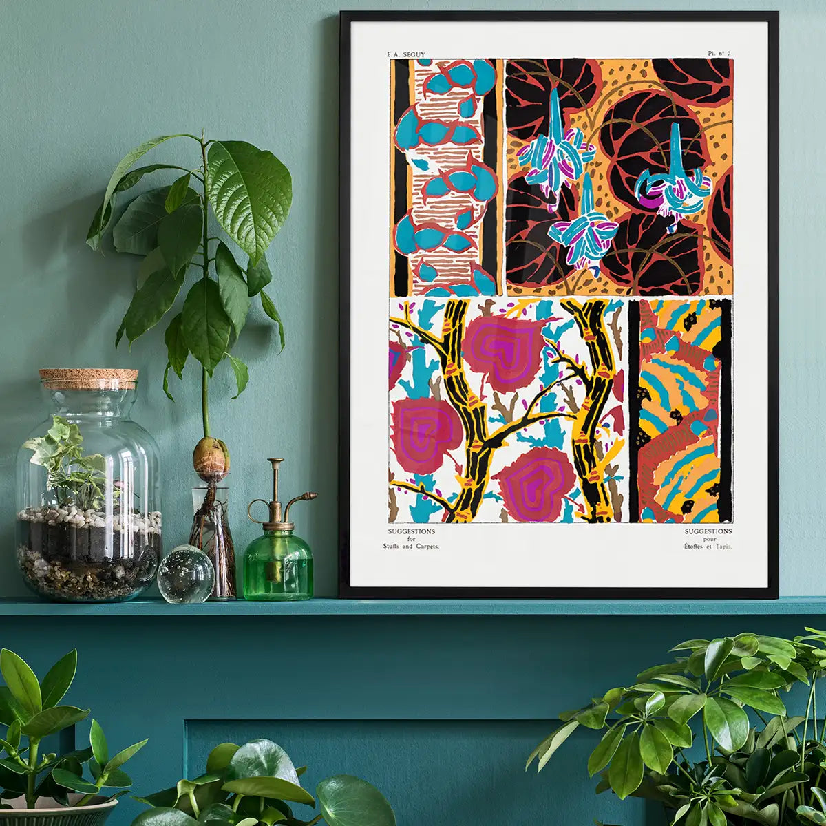 Emile-Alain Séguy Art Nouveau Pattern Print 036