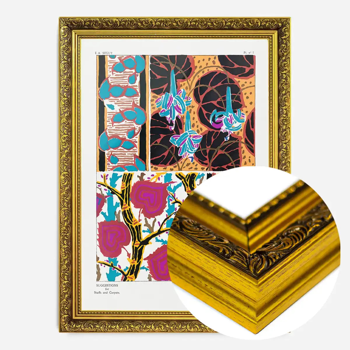 Emile-Alain Séguy Art Nouveau Pattern Print 036