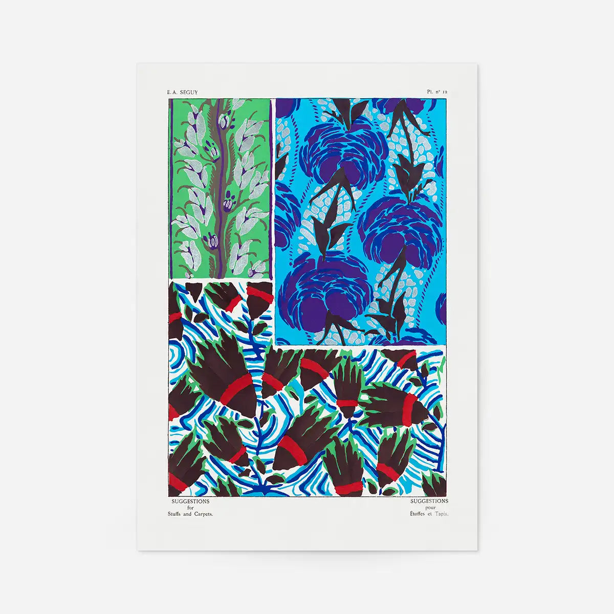 Emile-Alain Séguy Art Nouveau Pattern Print 037