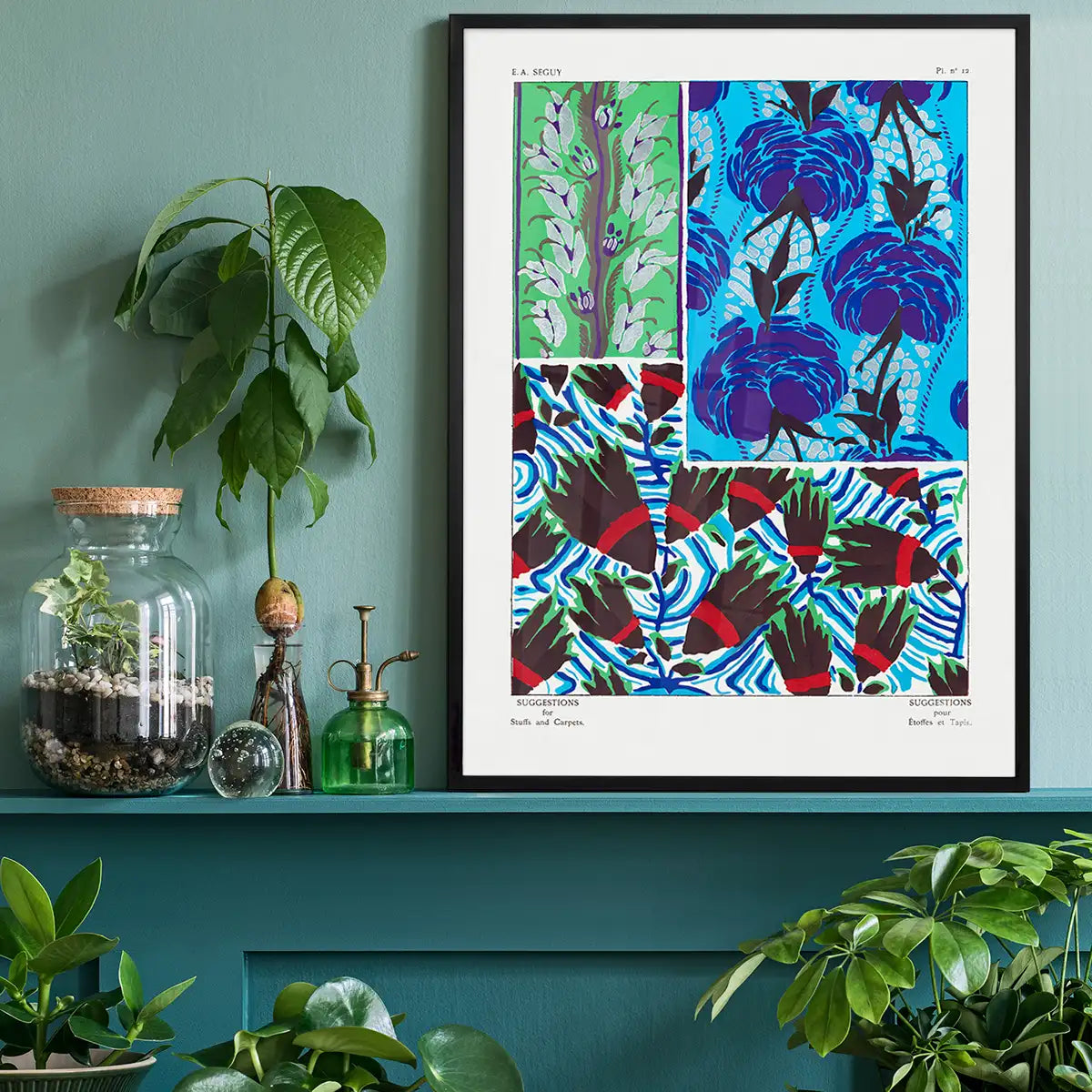 Emile-Alain Séguy Art Nouveau Pattern Print 037