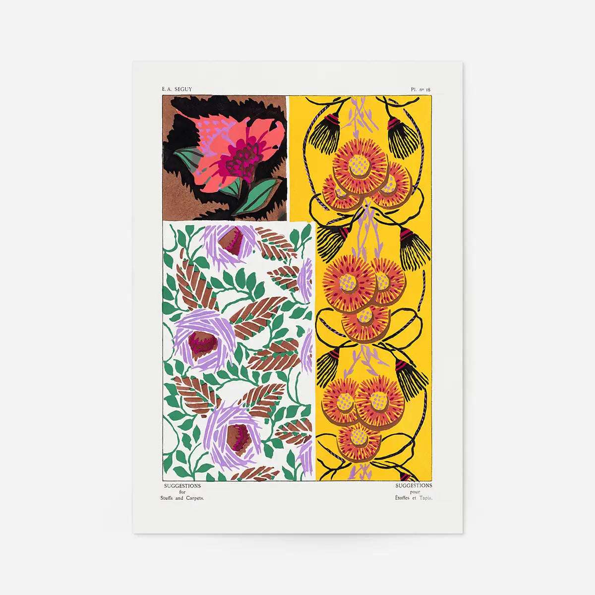 Emile-Alain Séguy Art Nouveau Pattern Print 038