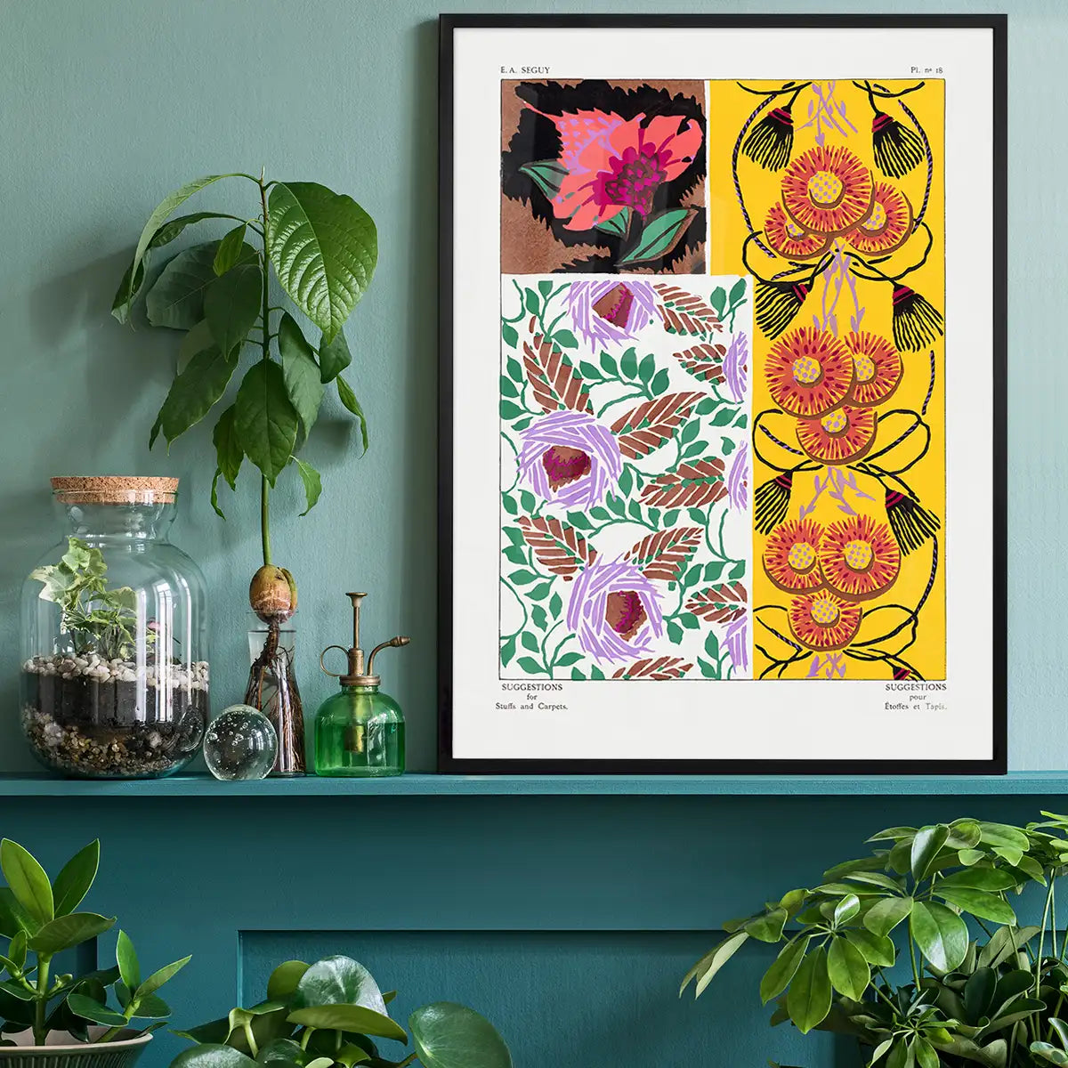 Emile-Alain Séguy Art Nouveau Pattern Print 038