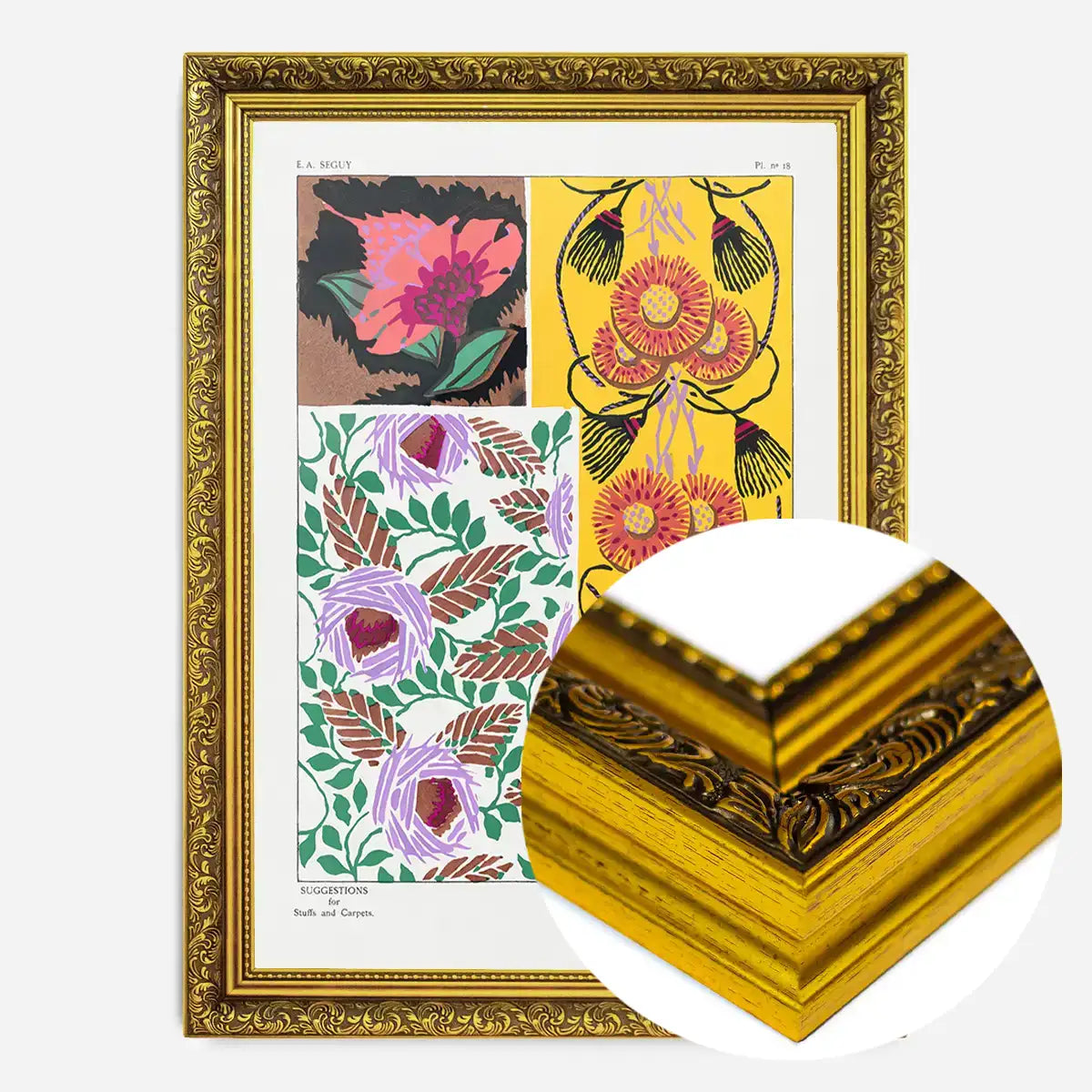 Emile-Alain Séguy Art Nouveau Pattern Print 038