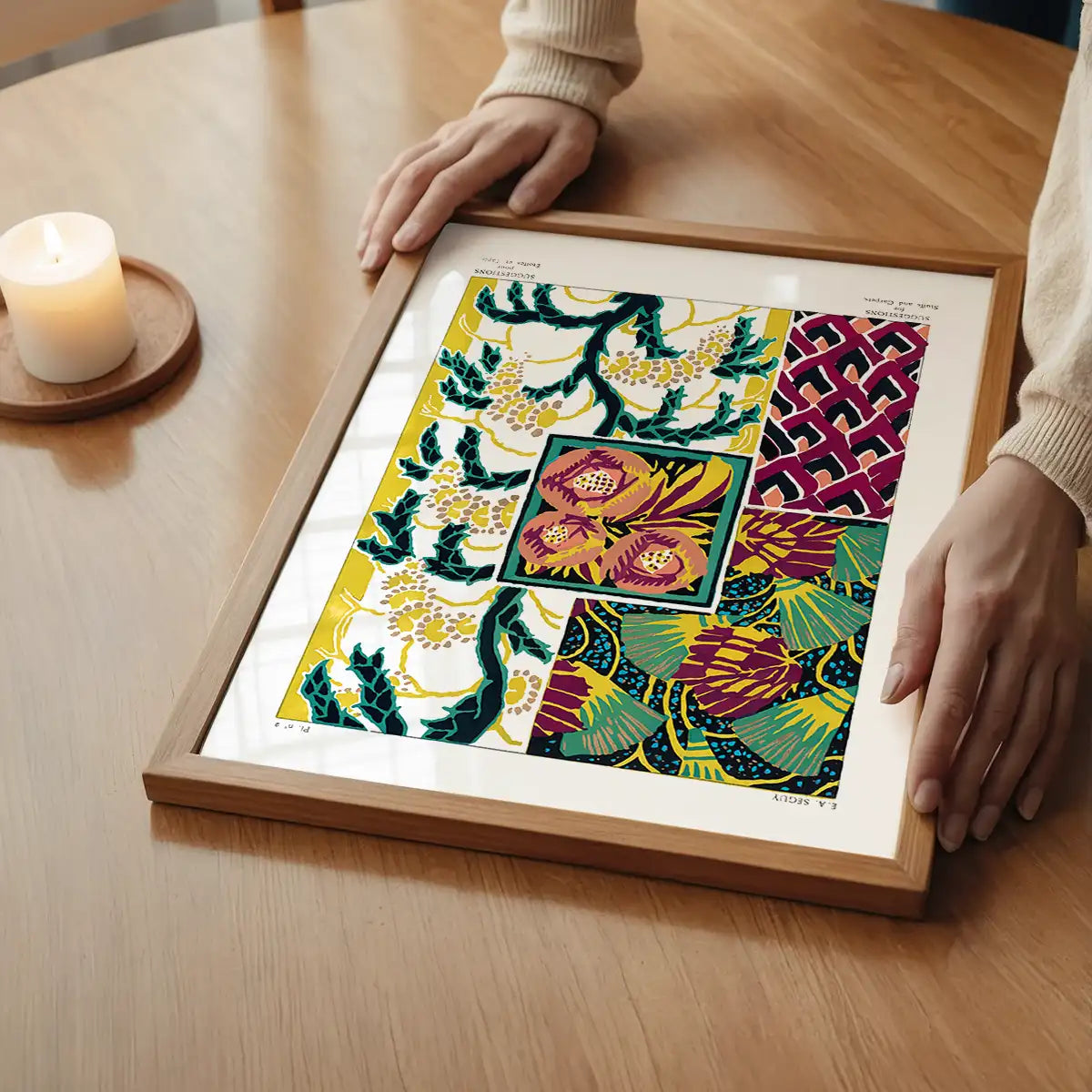 Emile-Alain Séguy Art Nouveau Pattern Print 039