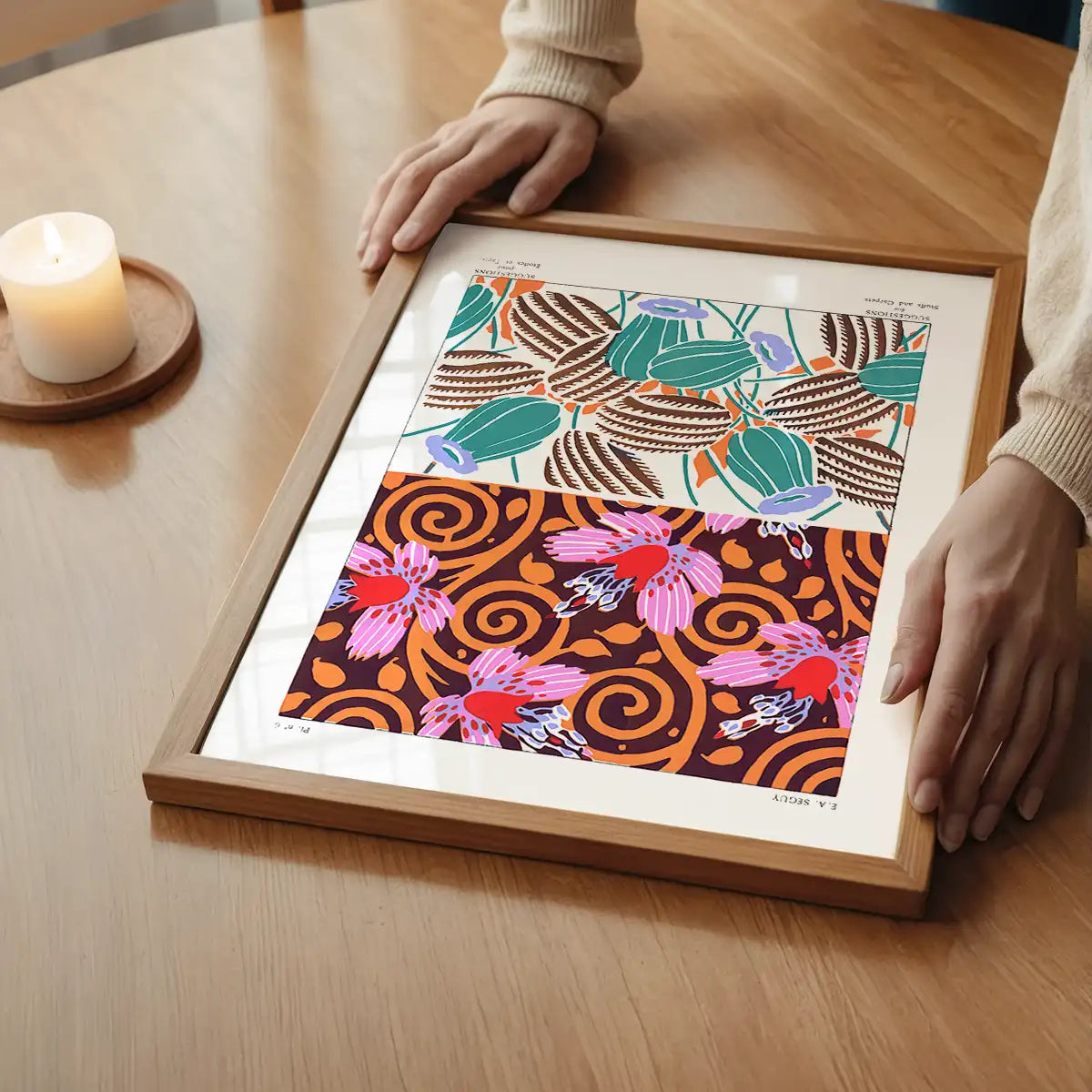 Emile-Alain Séguy Art Nouveau Pattern Print 041