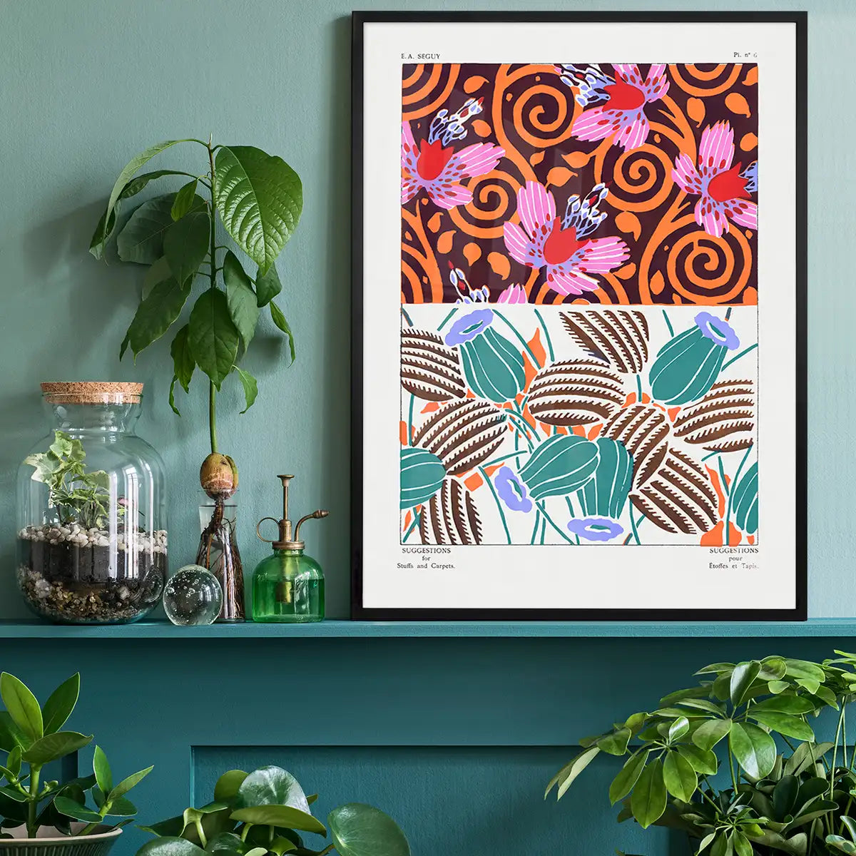 Emile-Alain Séguy Art Nouveau Pattern Print 041