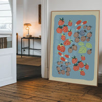 Berries Illustration Print by Elena Pavlovna Gertik