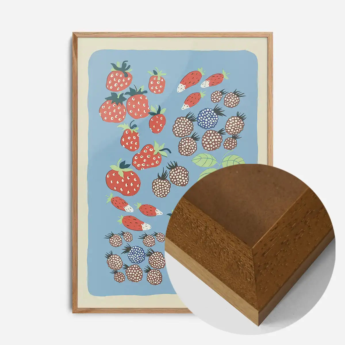 Berries Illustration Print by Elena Pavlovna Gertik