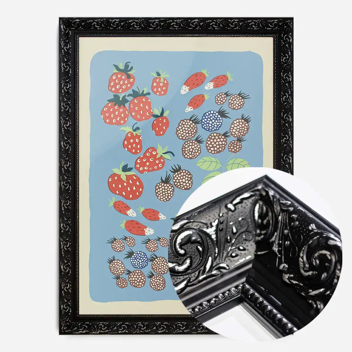 Berries Illustration Print by Elena Pavlovna Gertik