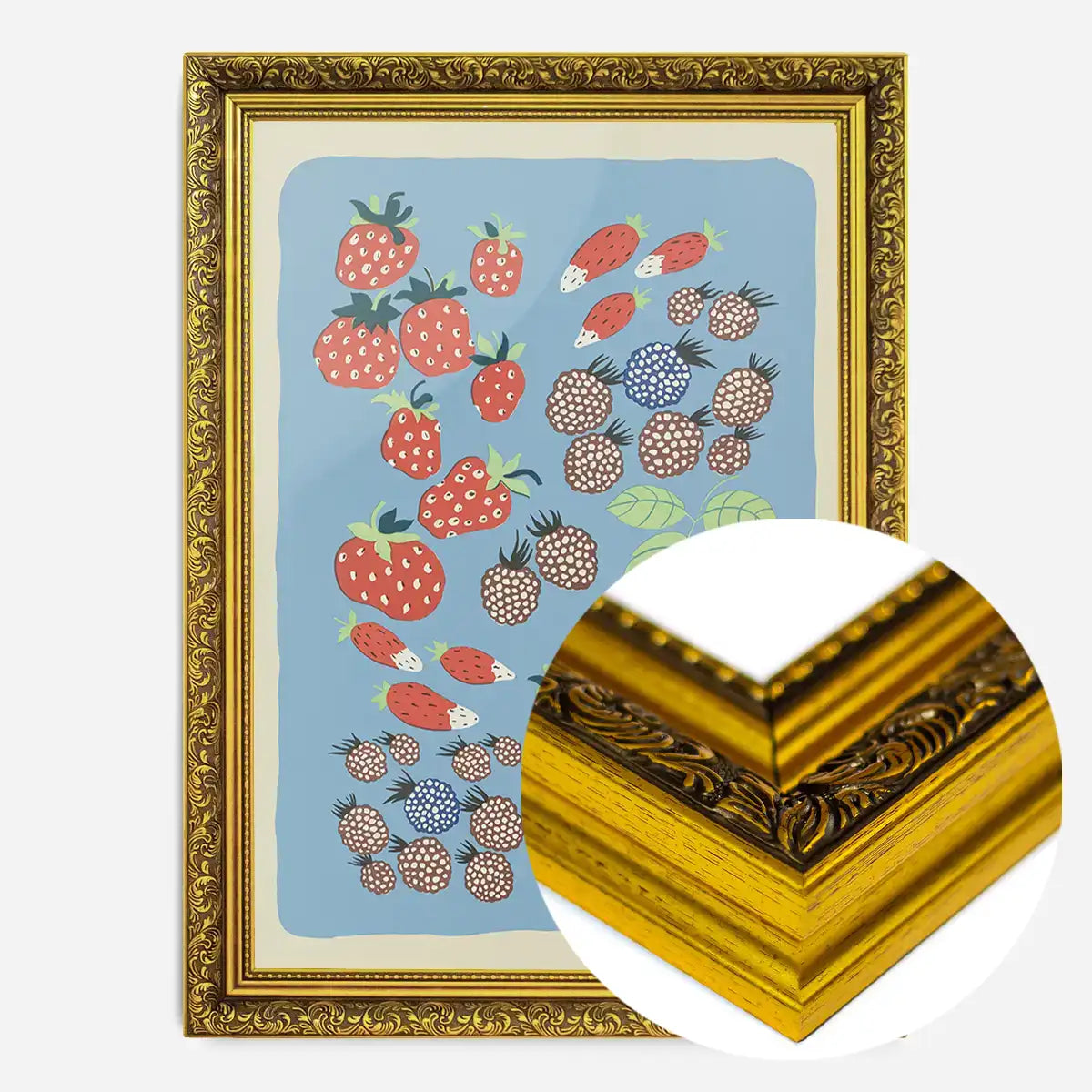 Berries Illustration Print by Elena Pavlovna Gertik