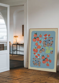 Berries Illustration Print by Elena Pavlovna Gertik