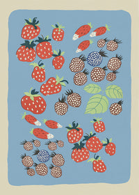 Berries Illustration Print by Elena Pavlovna Gertik