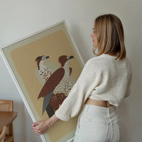 Birds of Prey Illustration Print by Elena Pavlovna Gertik