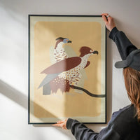 Birds of Prey Illustration Print by Elena Pavlovna Gertik