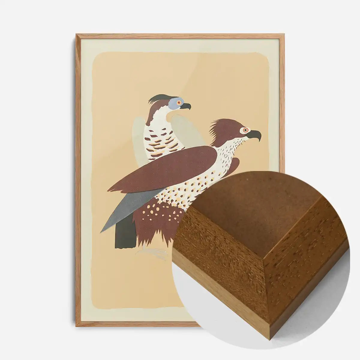 Birds of Prey Illustration Print by Elena Pavlovna Gertik