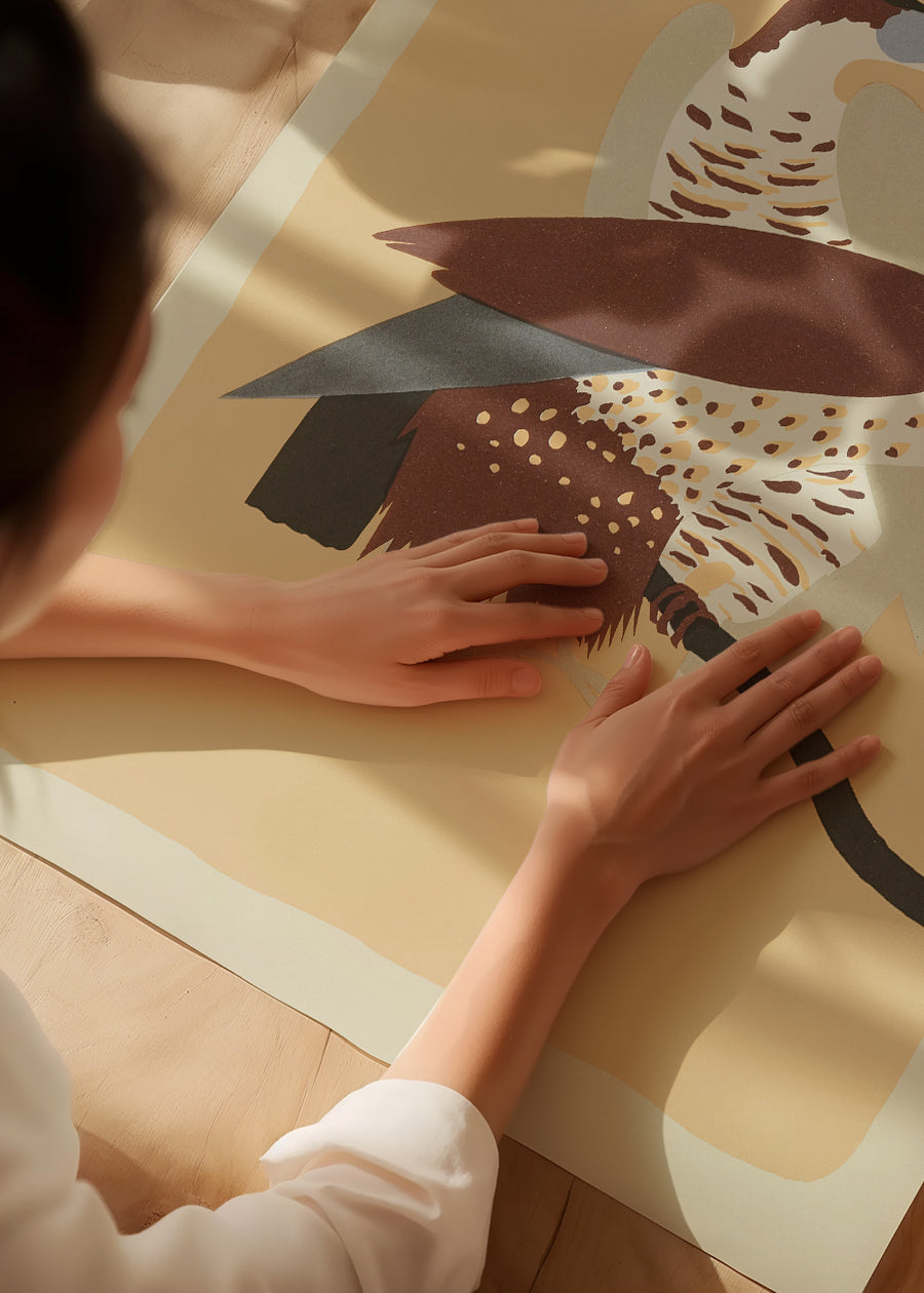 Birds of Prey Illustration Print by Elena Pavlovna Gertik