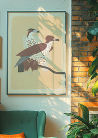 Birds of Prey Illustration Print by Elena Pavlovna Gertik