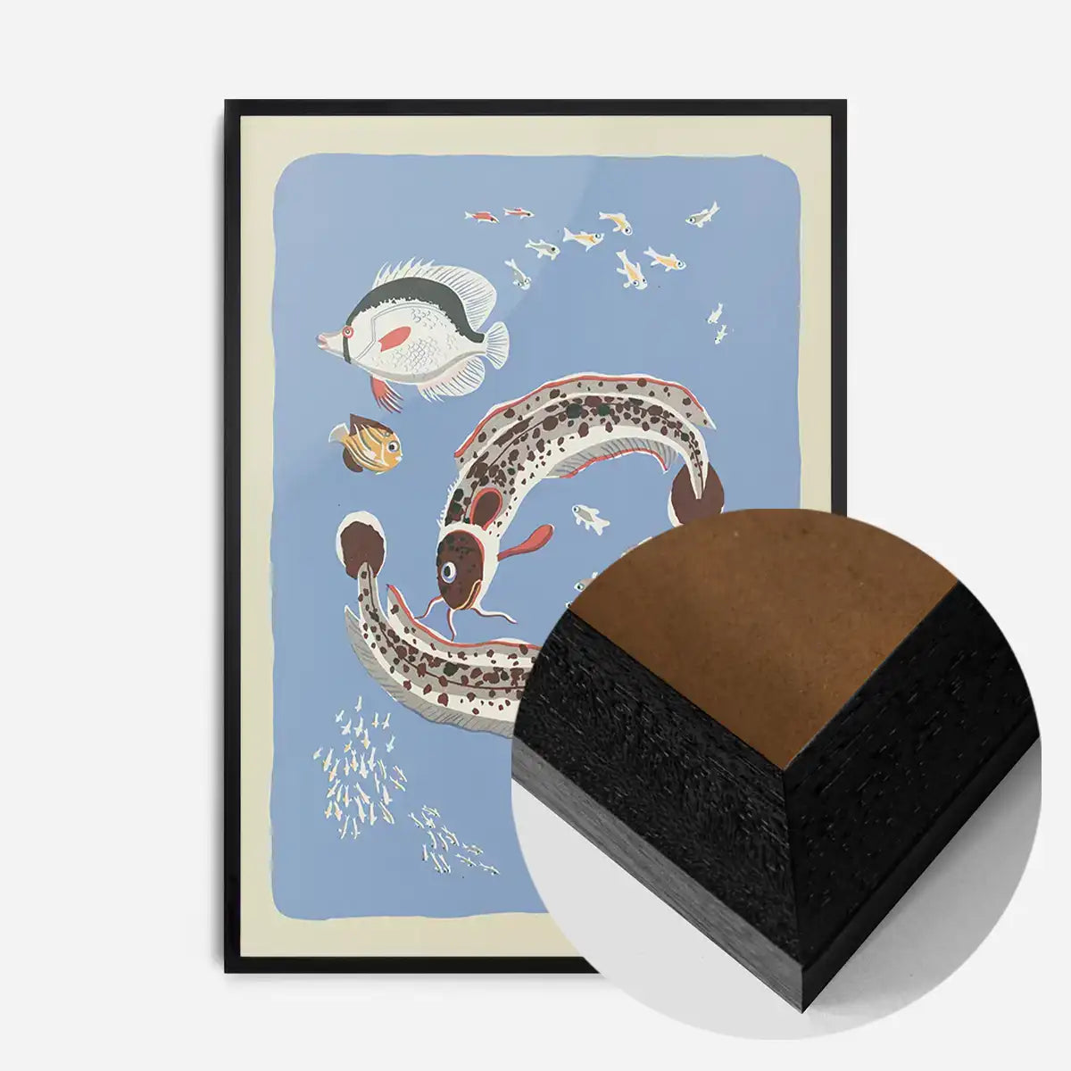 Catfish Illustration Print by Elena Pavlovna Gertik