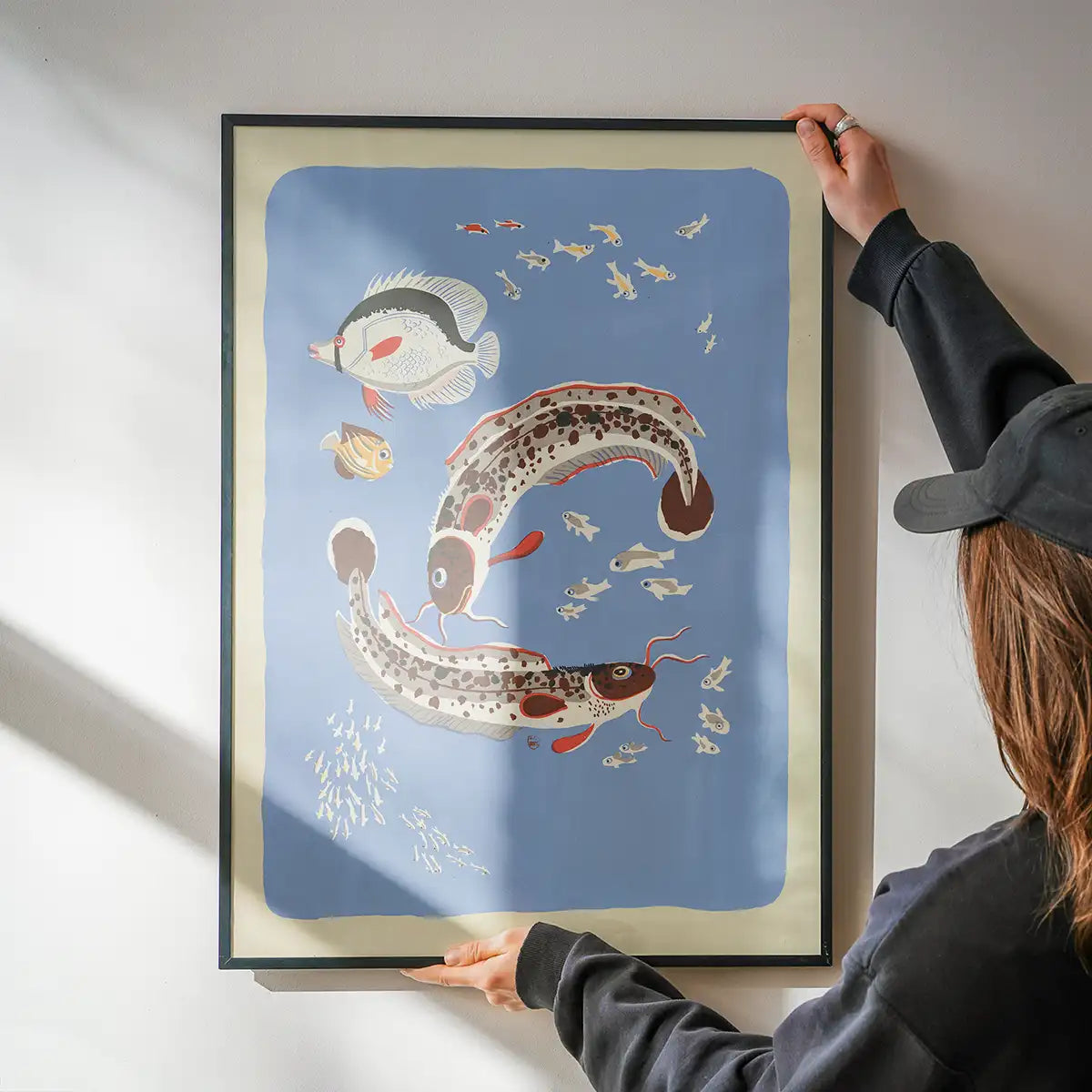 Catfish Illustration Print by Elena Pavlovna Gertik