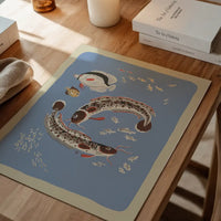Catfish Illustration Print by Elena Pavlovna Gertik