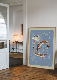 Catfish Illustration Print by Elena Pavlovna Gertik