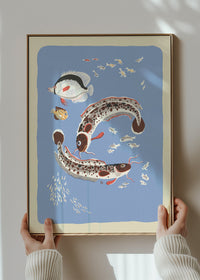 Catfish Illustration Print by Elena Pavlovna Gertik