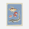 Eel and Fish Illustration Print by Elena Pavlovna Gertik