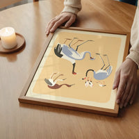 Herons Illustration Print by Elena Pavlovna Gertik