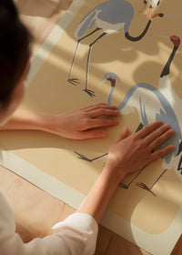 Herons Illustration Print by Elena Pavlovna Gertik