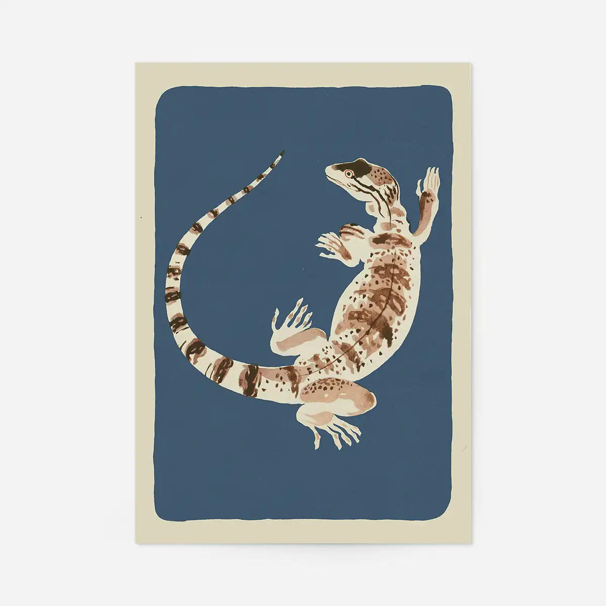 Large Lizard Illustration Print by Elena Pavlovna Gertik
