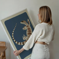 Large Lizard Illustration Print by Elena Pavlovna Gertik