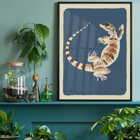 Large Lizard Illustration Print by Elena Pavlovna Gertik
