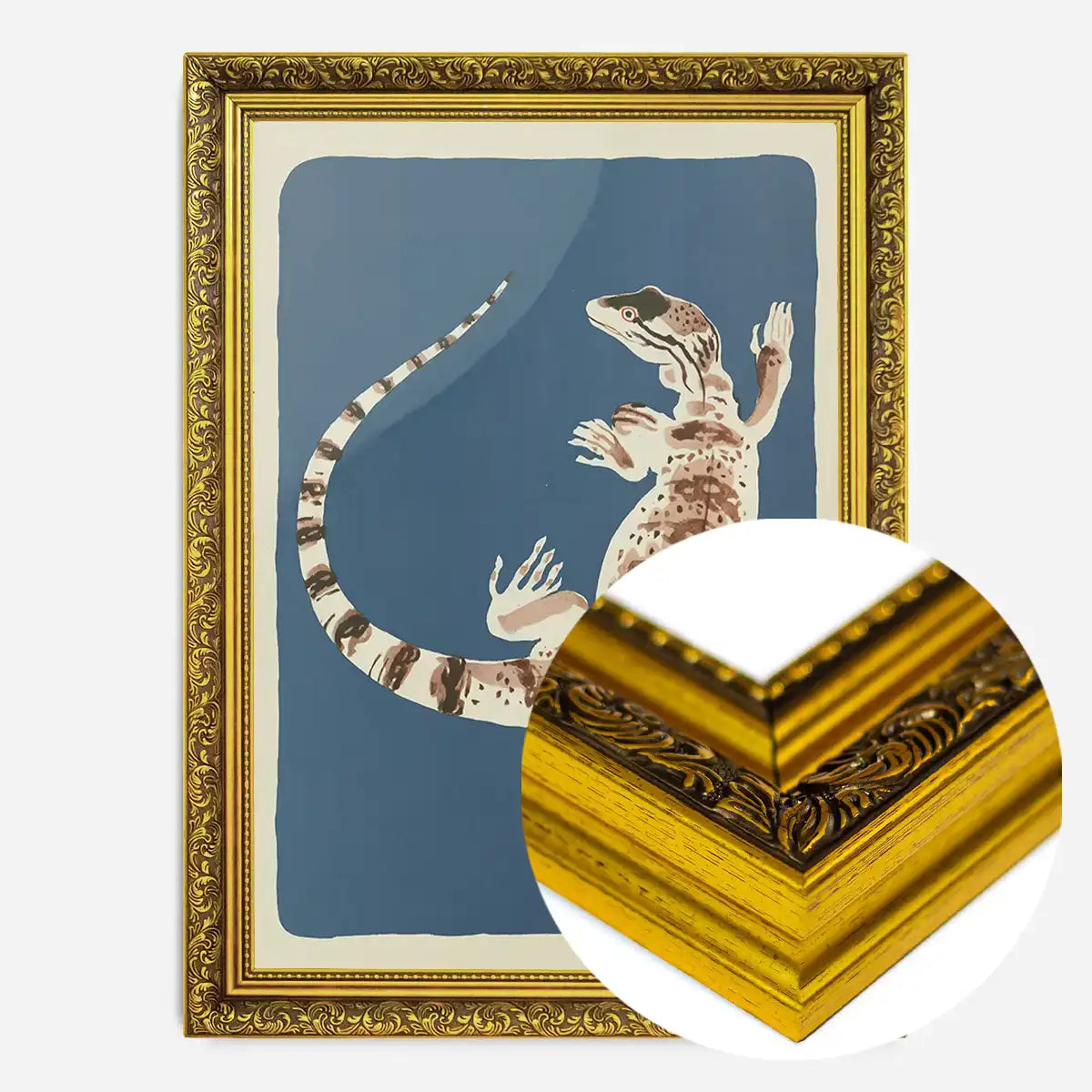 Large Lizard Illustration Print by Elena Pavlovna Gertik