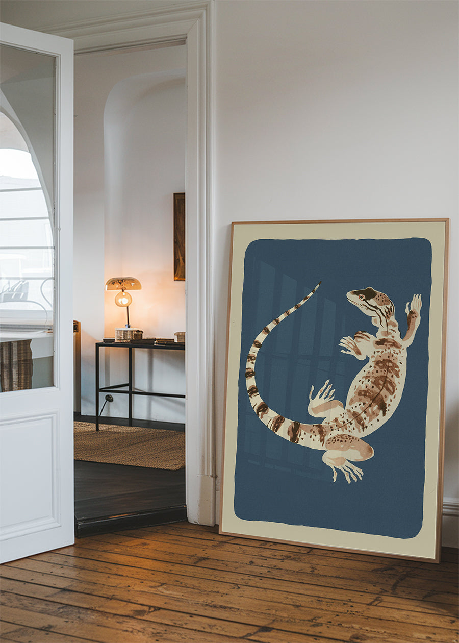Large Lizard Illustration Print by Elena Pavlovna Gertik