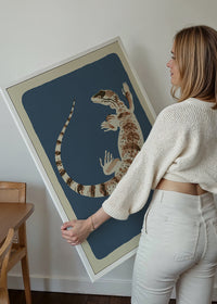 Large Lizard Illustration Print by Elena Pavlovna Gertik