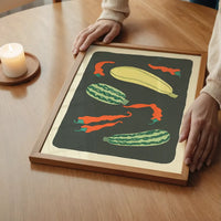Legumes and Chilli Illustration Print by Elena Pavlovna Gertik