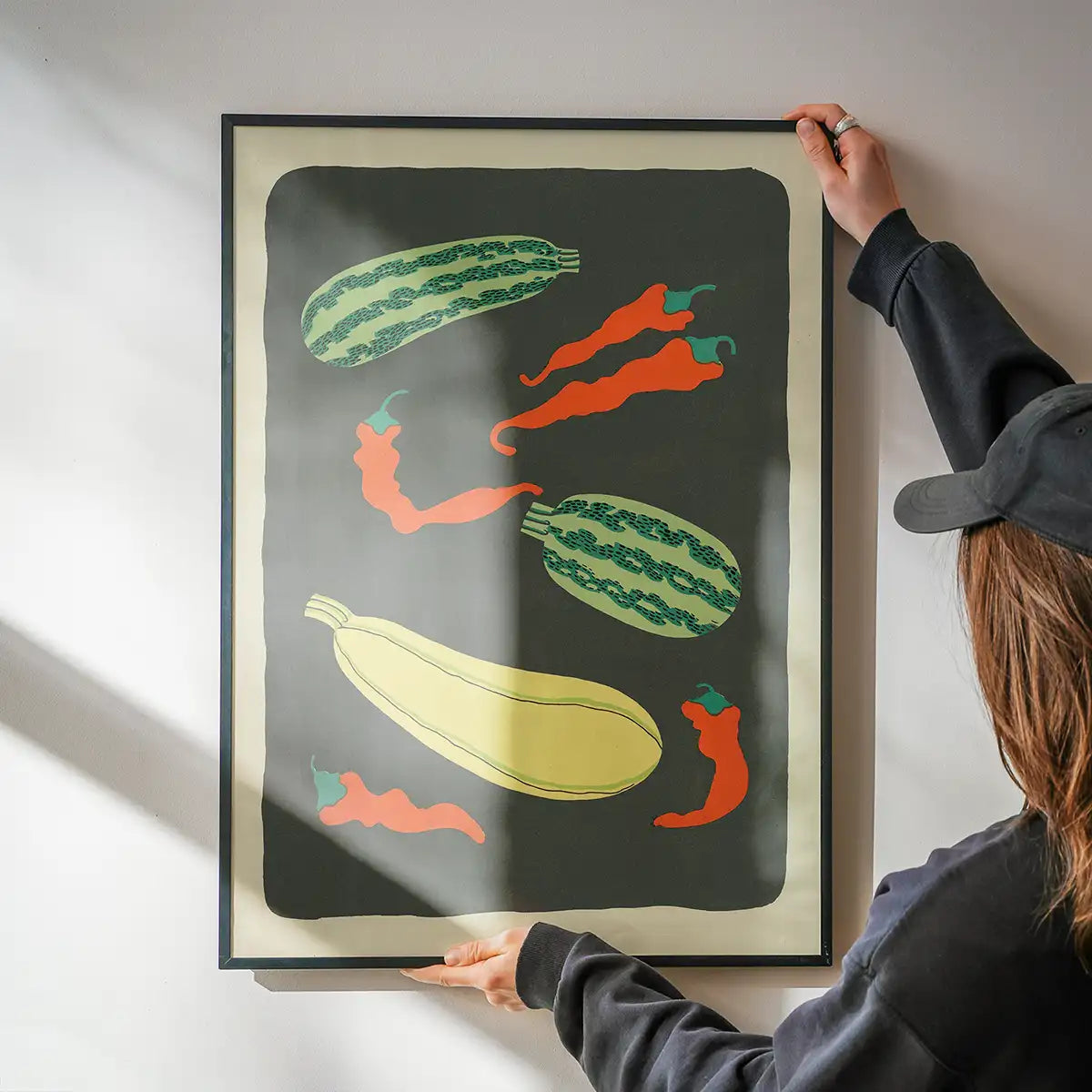 Legumes and Chilli Illustration Print by Elena Pavlovna Gertik