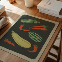 Legumes and Chilli Illustration Print by Elena Pavlovna Gertik