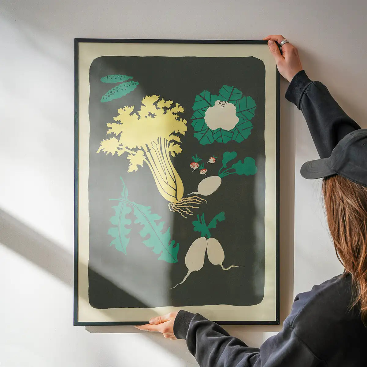 Legumes and Radish Illustration Print by Elena Pavlovna Gertik