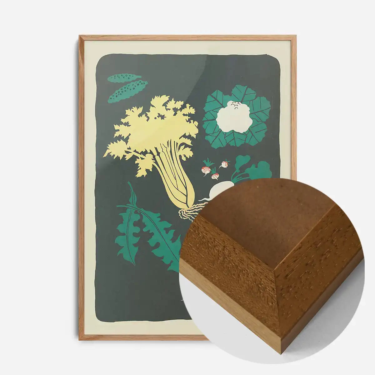 Legumes and Radish Illustration Print by Elena Pavlovna Gertik