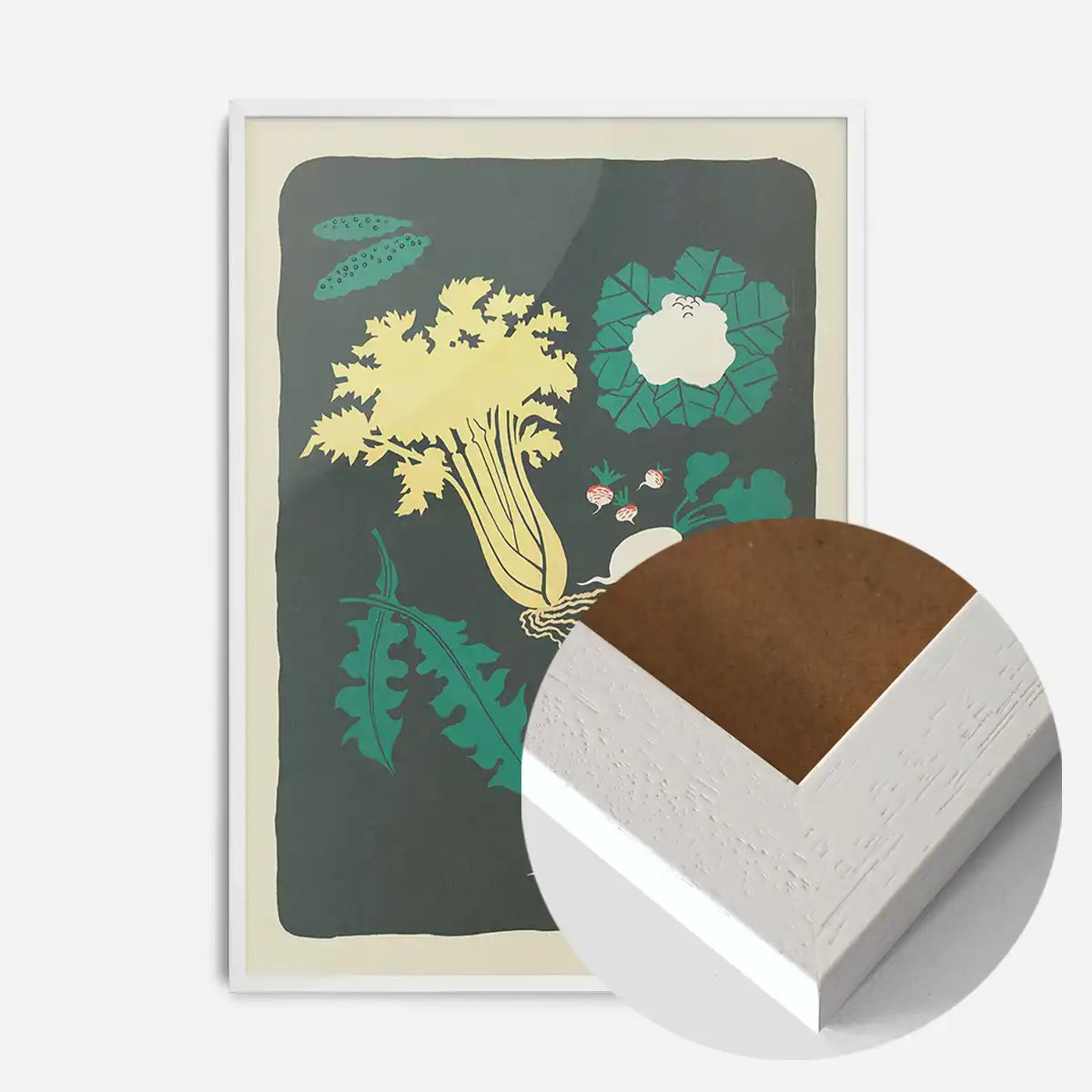 Legumes and Radish Illustration Print by Elena Pavlovna Gertik