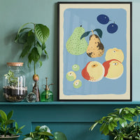 Pears and Fruit Illustration Print by Elena Pavlovna Gertik