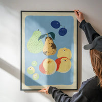 Pears and Fruit Illustration Print by Elena Pavlovna Gertik