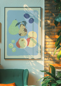 Pears and Fruit Illustration Print by Elena Pavlovna Gertik